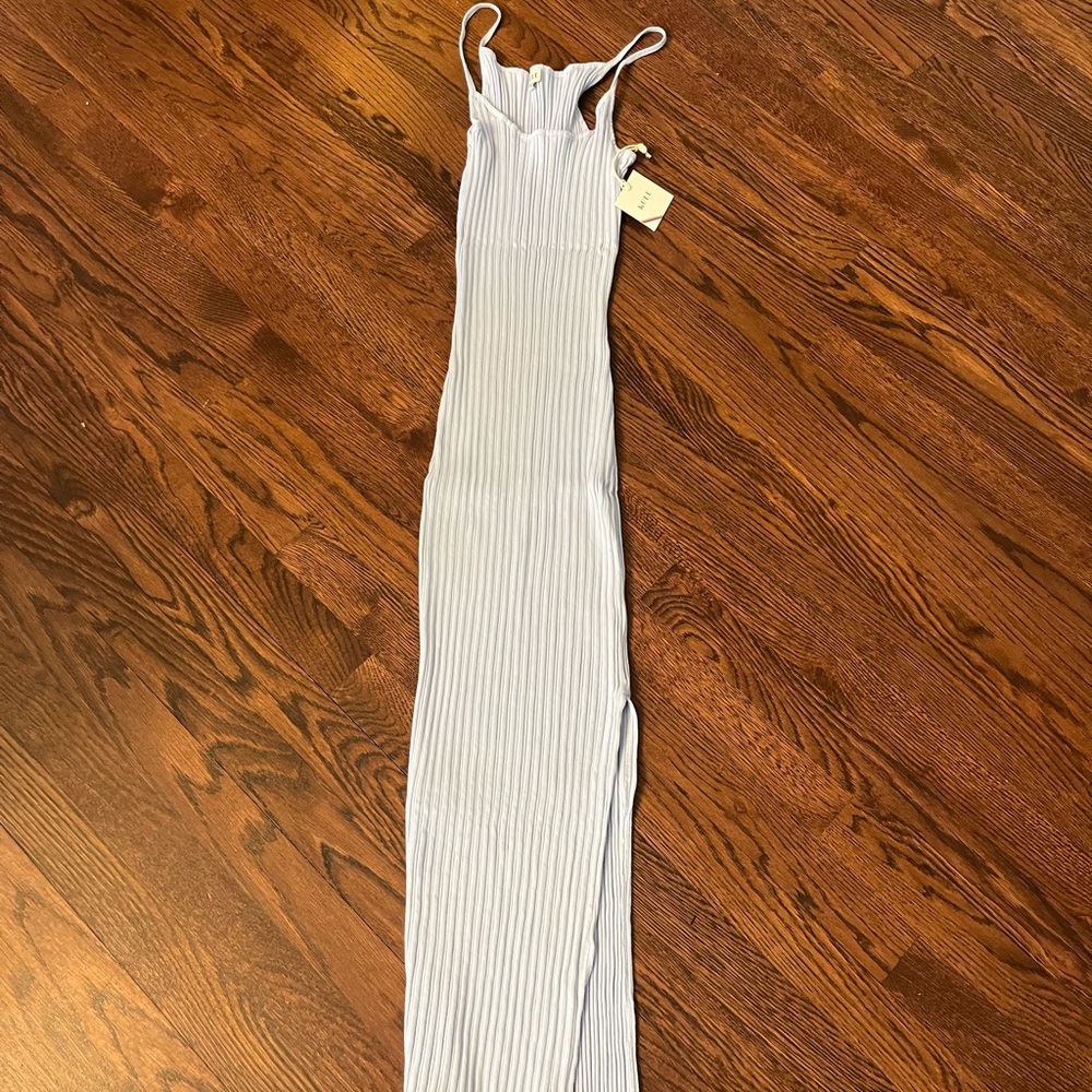 KULE Blue Bodycon Midi Dress Spaghetti Strap